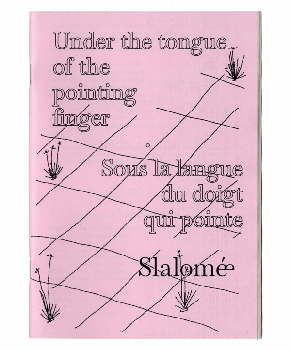 UNDER THE TONGUE détouré Sous la langue du doigt qui pointe, Slalomé·e