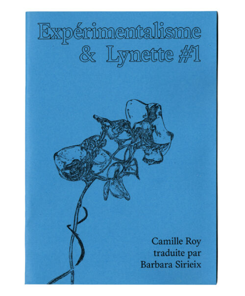 Exprémentalisme détouré Expérimentalisme & Lynette #1, Camille Roy traduite par Barbara Sirieix